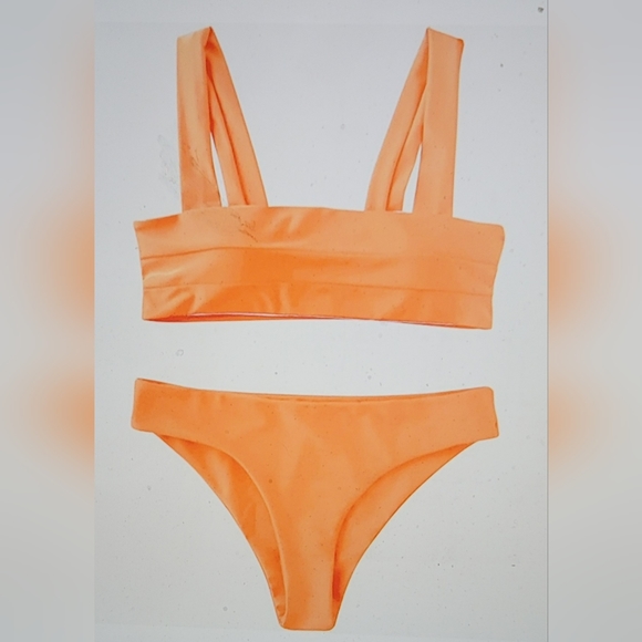 NWT WIDE STRAP BRA TOP BRAZILIAN BOTTOM SWIM ATHLETIC VOLLEY BALL BATHING SUIT 6 - Picture 3 of 12